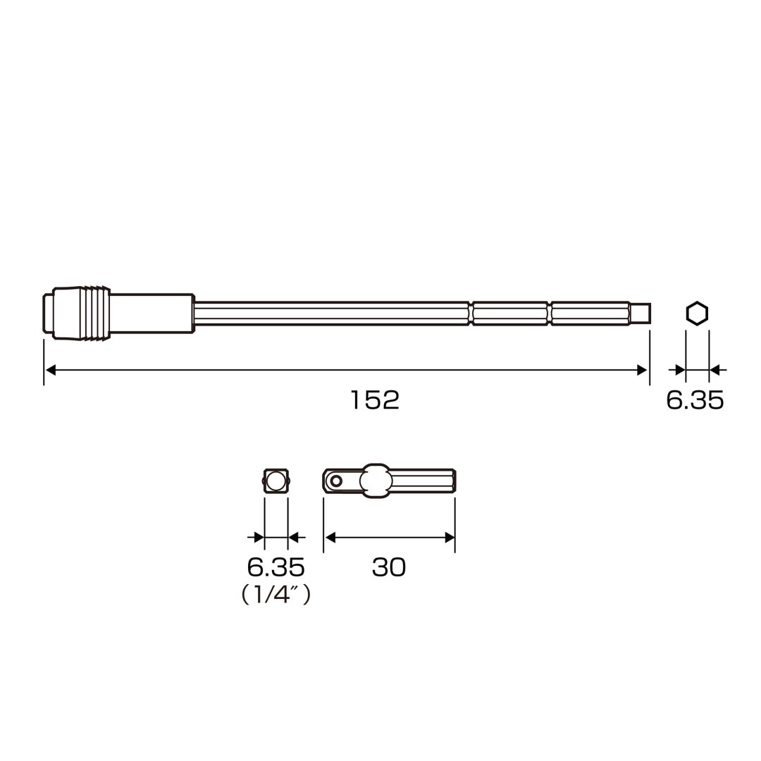 Anex Dedicated Bit for Super Action Grip Screwdriver 3350-635H