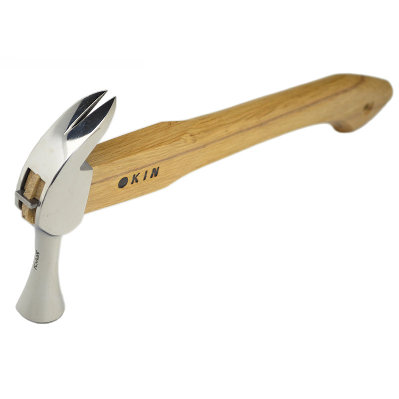 Marukin Kariwaku Hammer, Silver, Milled Face, Small Head, Straight, 350mm