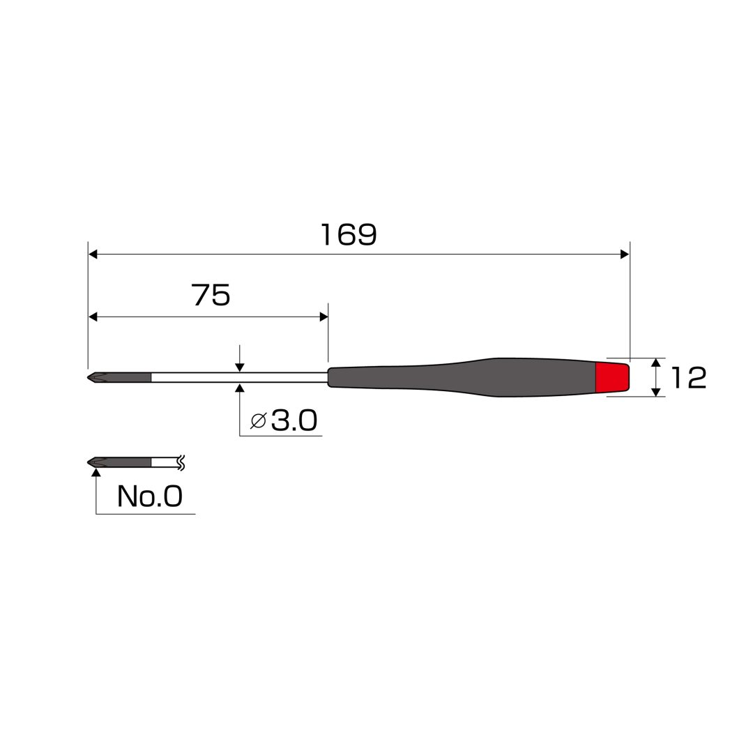 Anex Precision Screwdriver +0x75 3450