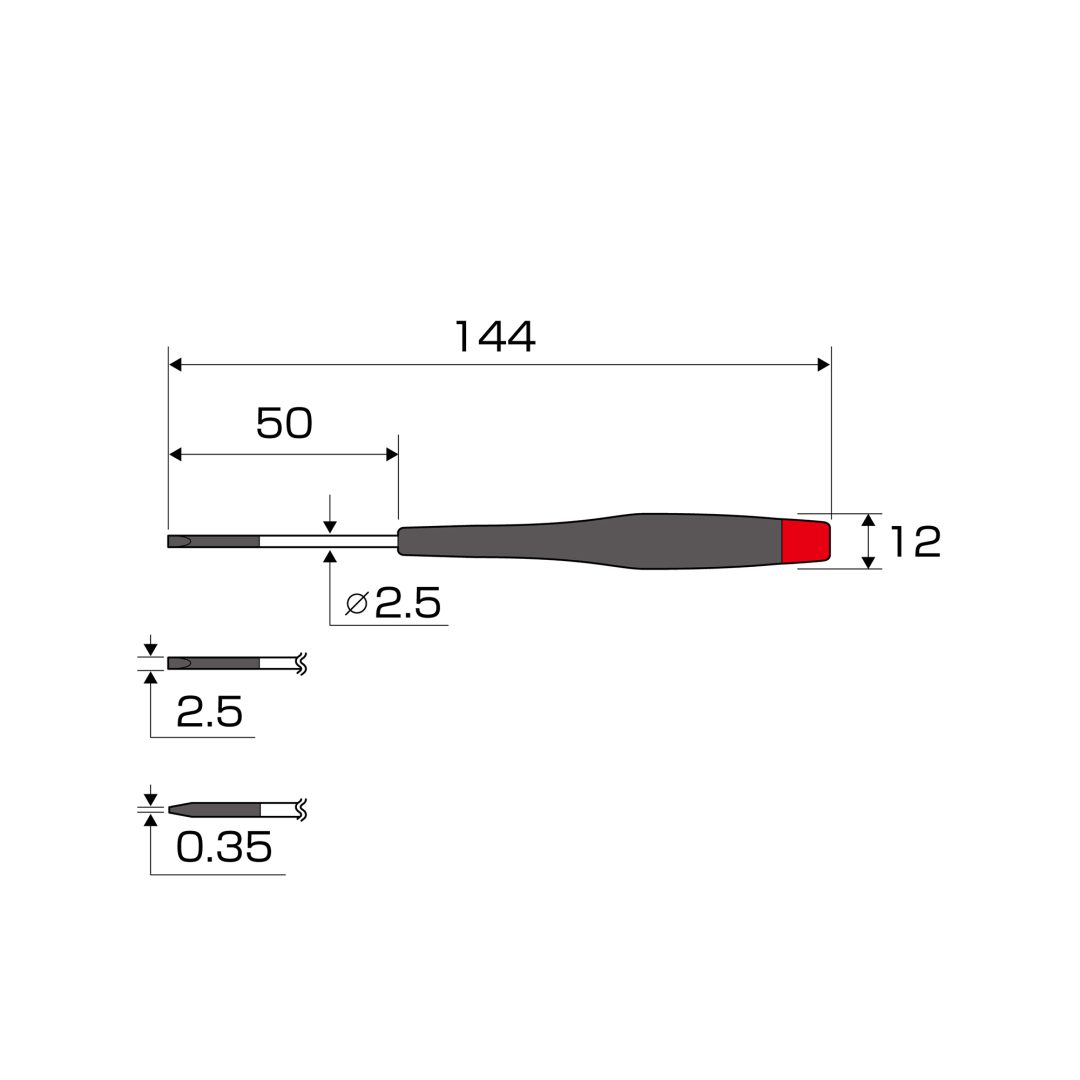 Anex Precision Screwdriver -2.5x50 3450