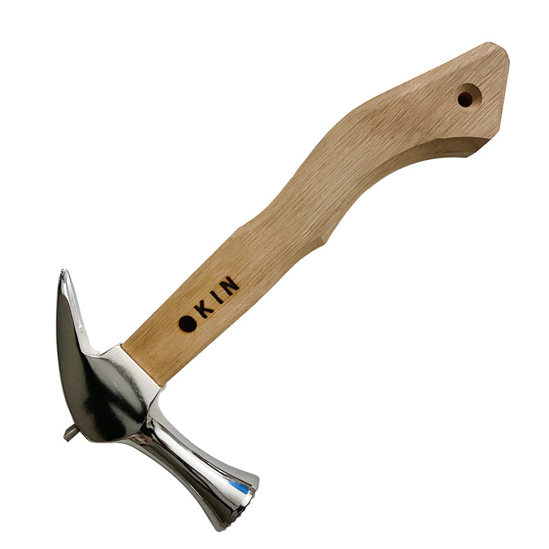 Marukin Kariwaku Hammer, Mirror, Milled Face, Small Head, Square Wave-Curve, 250mm Short
