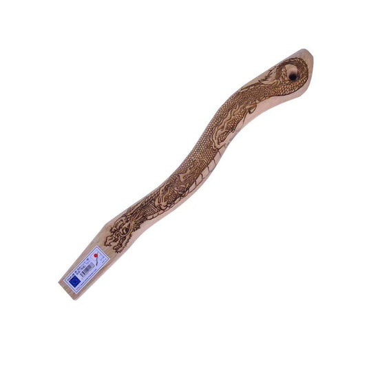 Marukin Oak Kariwaku Hammer Handle, Wave-Curve, Rising Dragon, 350mm, Eye 14x26mm