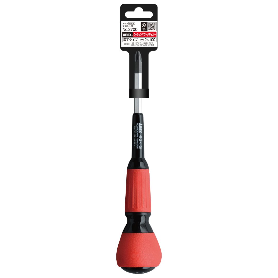 Anex Cushion Power Screwdriver Electrician Type +2x100 3700