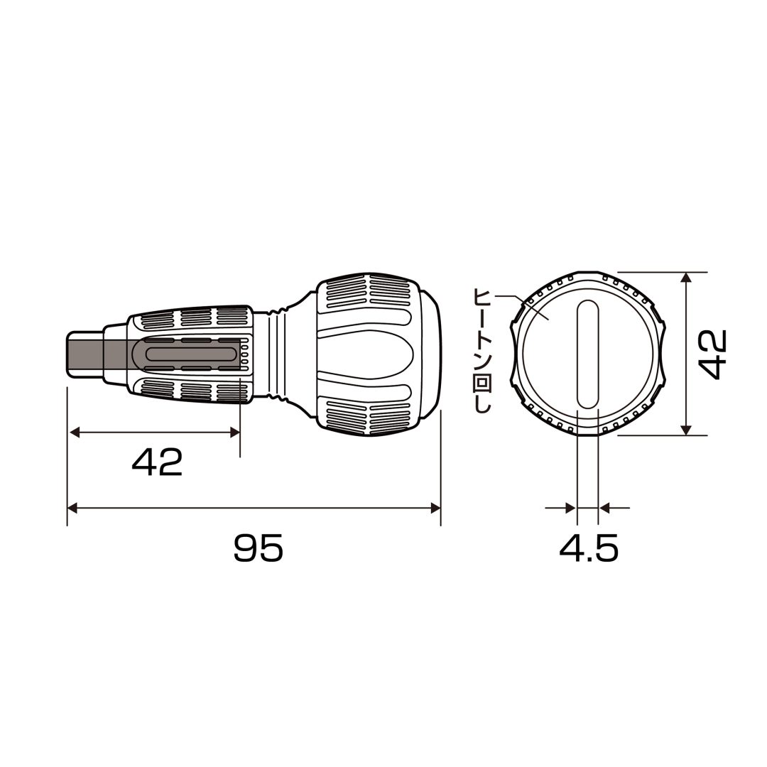 Anex Slit Power Interchangeable Handle 3775-H