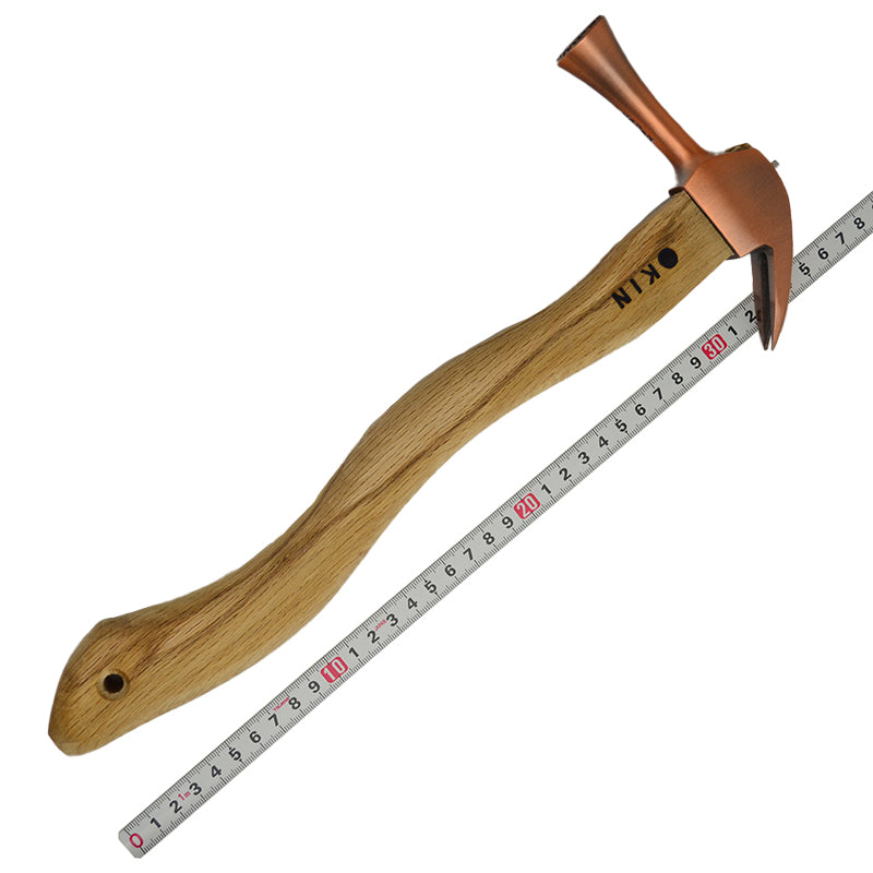 Marukin Kariwaku Hammer, Copper, Milled Face, Small Head, Wave-Curve, 350mm