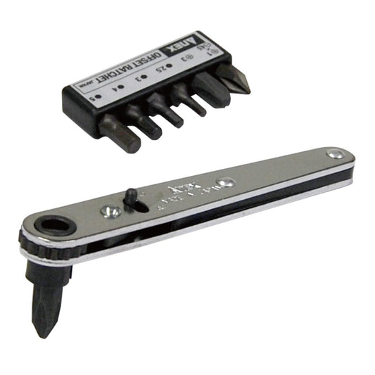 Anex Offset Ratchet Screwdriver 7-piece 417