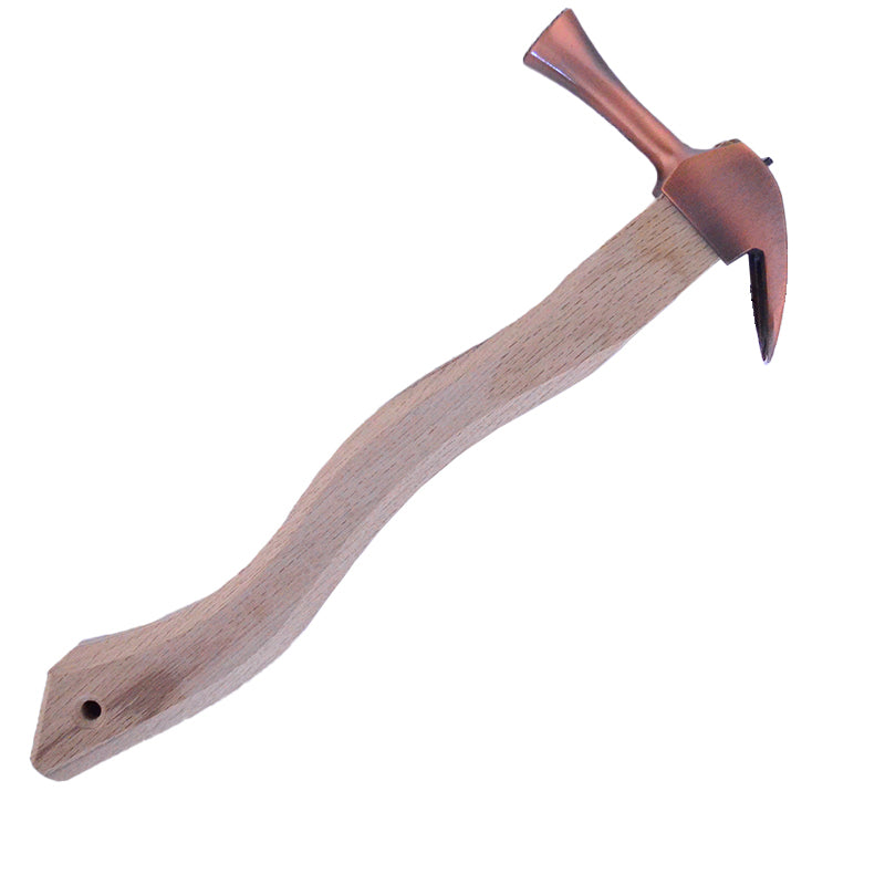 Marukin Kariwaku Hammer, Copper, Milled Face, Medium Head, Square Wave-Curve, 450mm