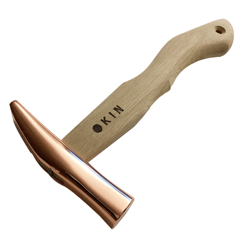 Marukin Sheet Metal Hammer, Stainless Burikiya 21mm, Wave-Curve, Bronze, 250mm Short