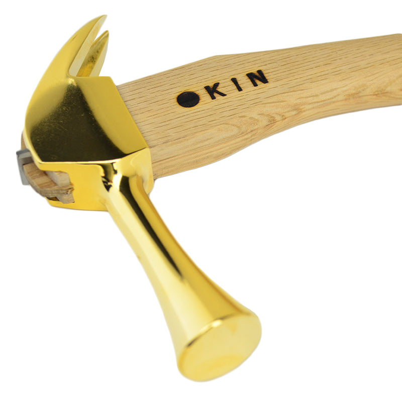 Marukin Kariwaku Hammer, Gold, Smooth Face, Small Head, Wave-Curve, 350mm
