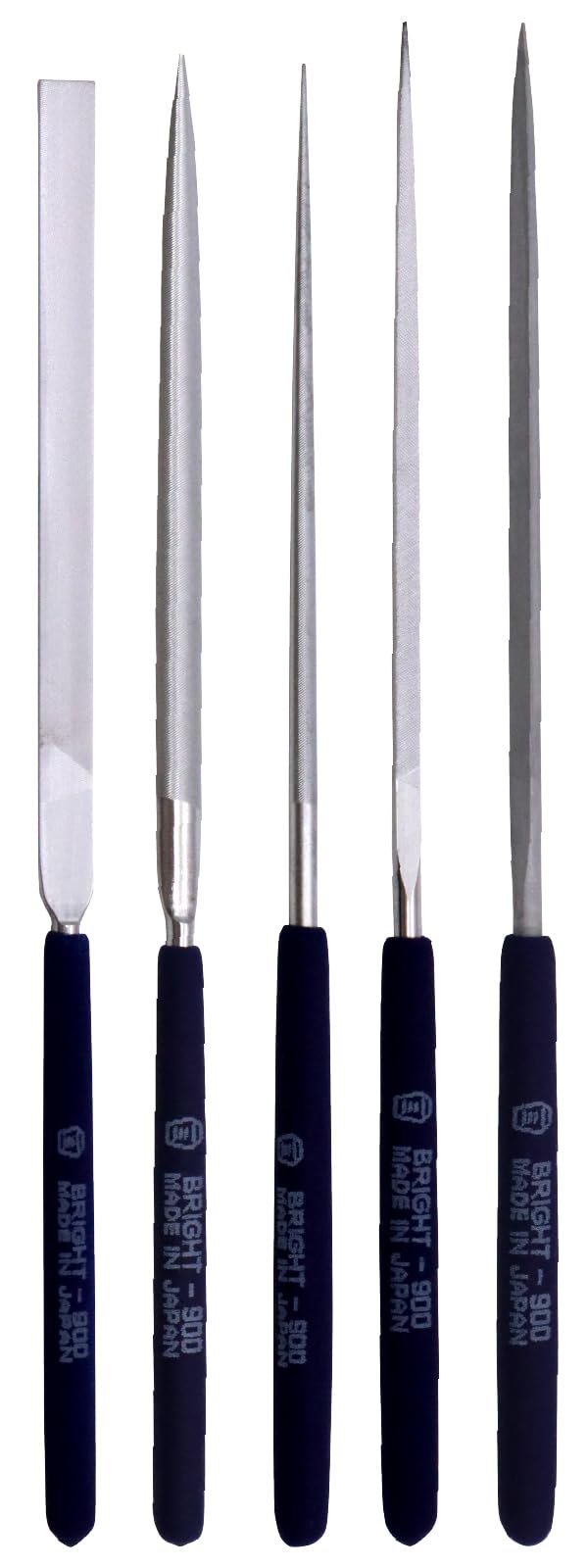 Tsubosan Bright-900 Precision Needle File #3 200 mm Set of 5 BRST0553
