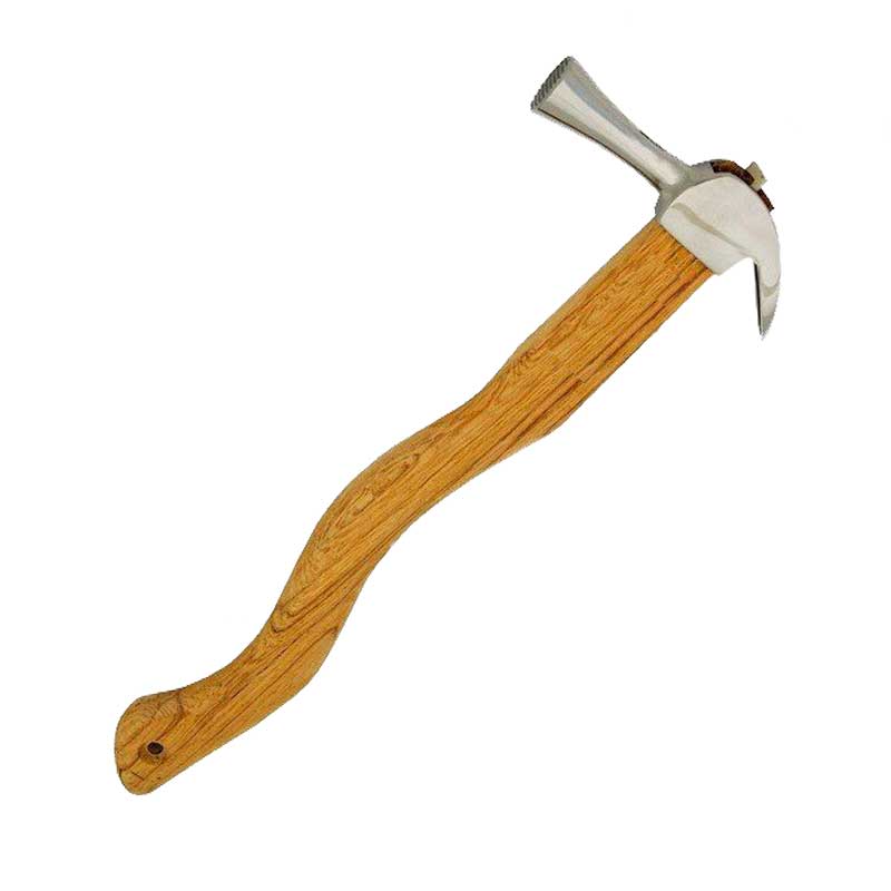 Marukin Kariwaku Hammer, Silver, Smooth Face, Medium Head, Wave-Curve, 350mm