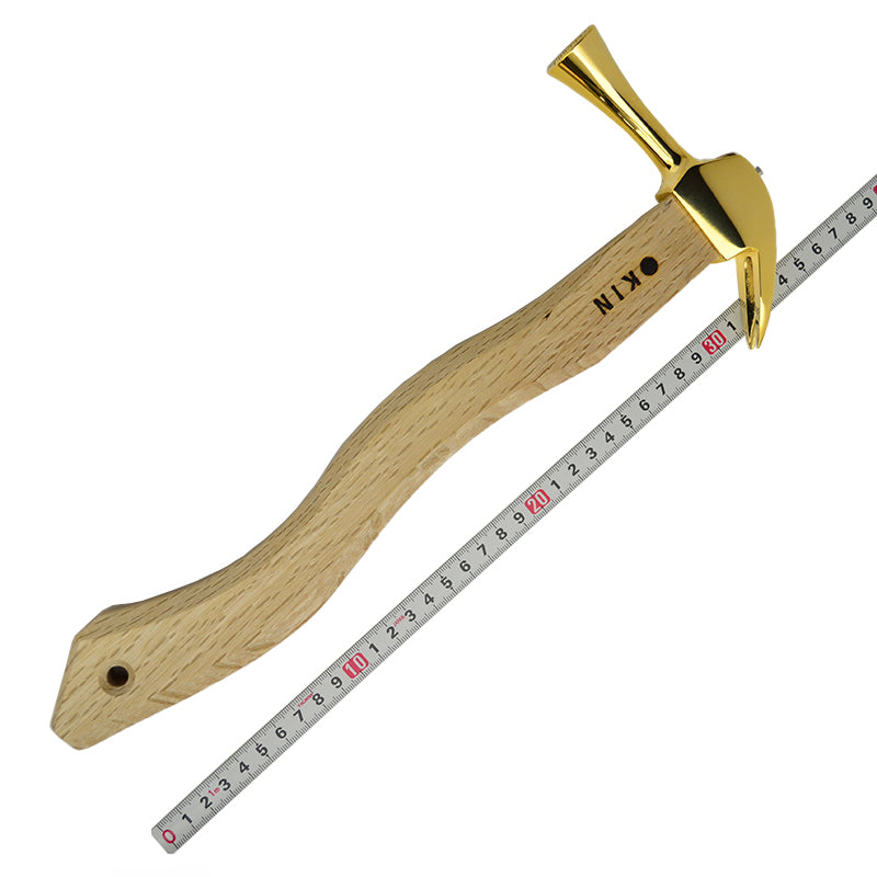 Marukin Kariwaku Hammer, Gold, Milled Face, Small Head, Square Wave-Curve, 350mm
