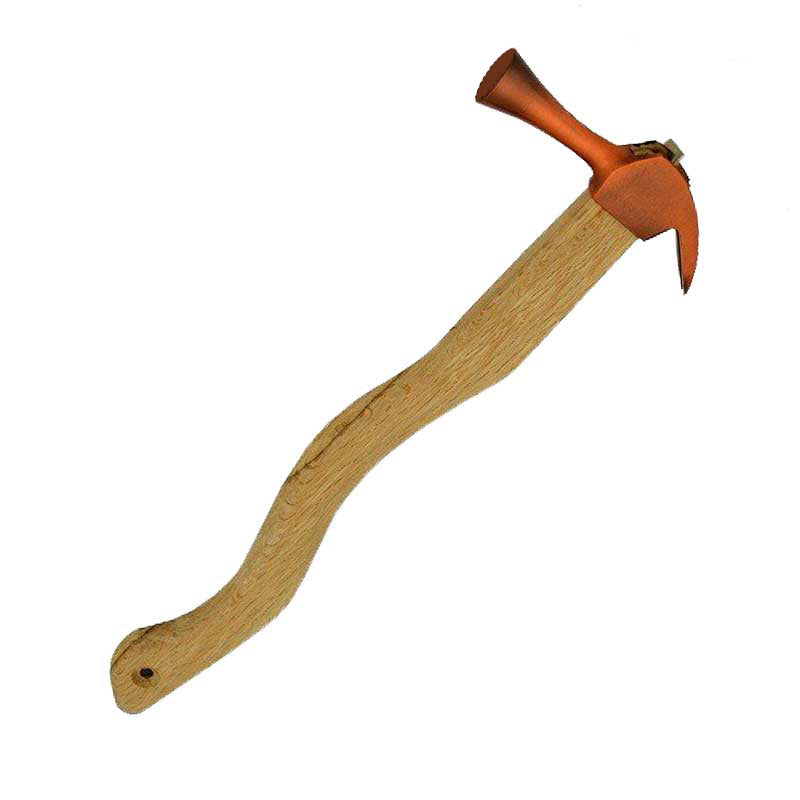 Marukin Kariwaku Hammer, Copper, Smooth Face, Medium Head, Wave-Curve, 350mm