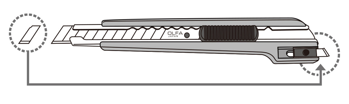 Olfa Two-Way Utility Knife A-Type 55B