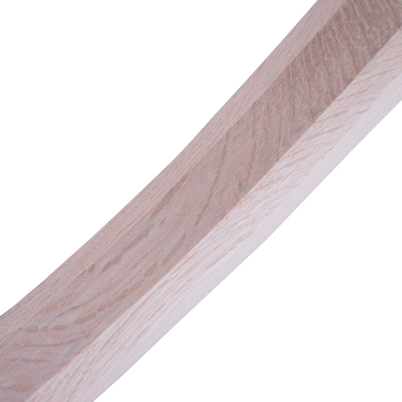Marukin Oak Gennou Handle, Square Wave-Curve, 350mm, Eye 10x24mm