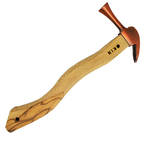 Marukin Kariwaku Hammer, Copper, Smooth Face, Small Head, Square Wave-Curve, 350mm