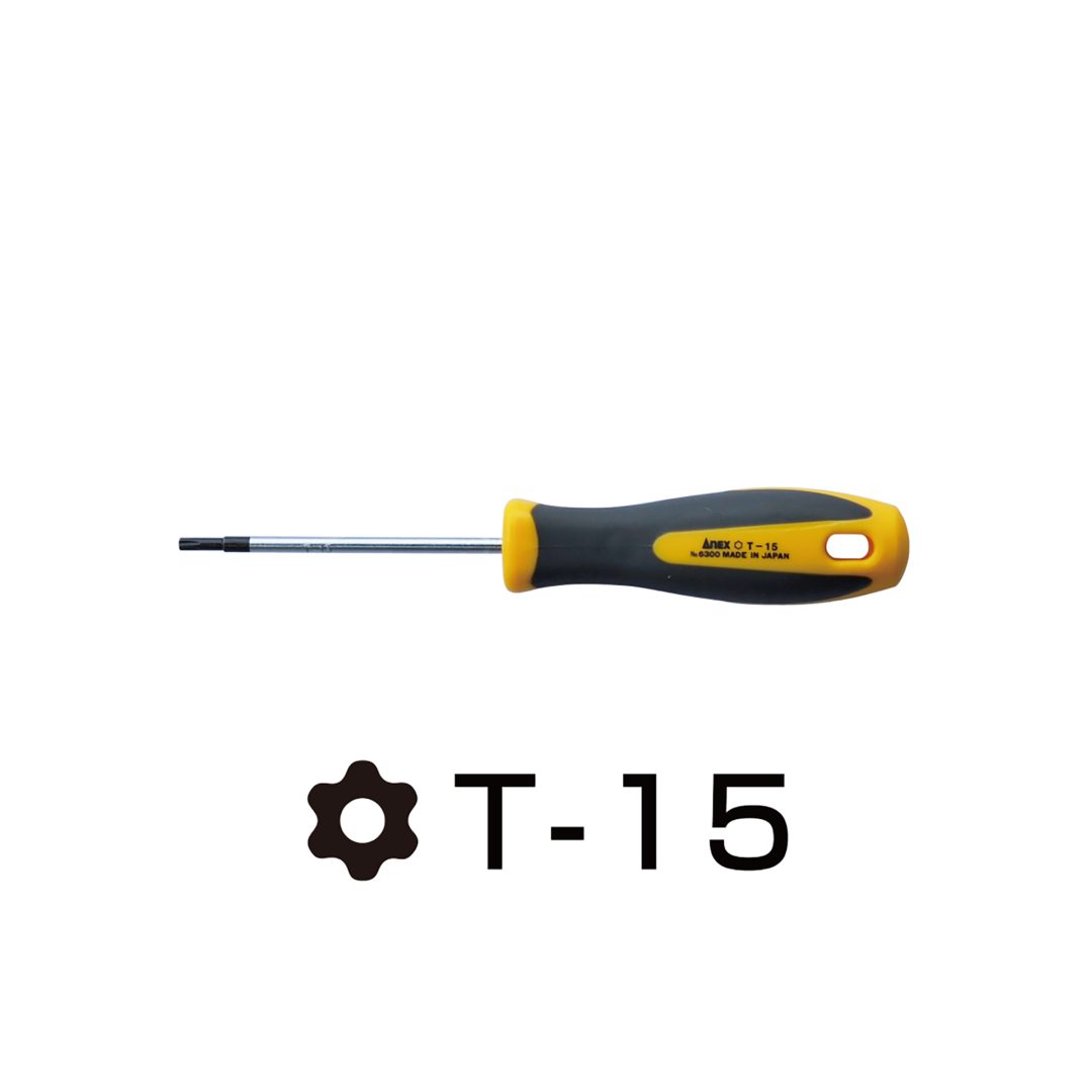 Anex Torx Screwdriver T15x80 6300