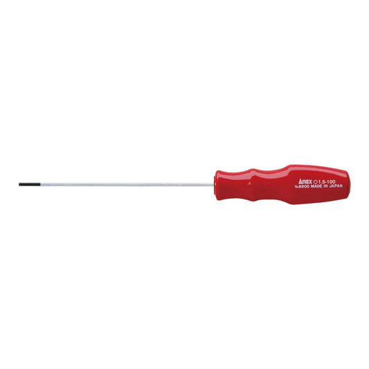 Anex Hex Key Screwdriver H1.5x100 6600