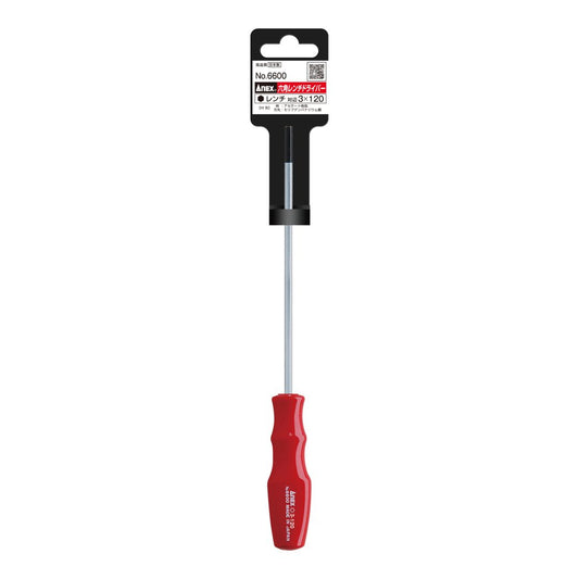 Anex Hex Key Screwdriver H3x120 6600
