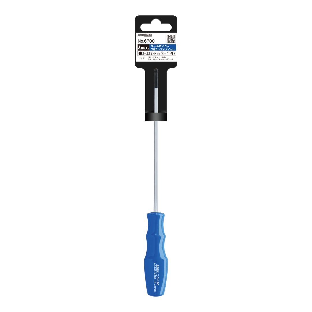 Anex Ball-PointHex Key Screwdriver H3x120 6700