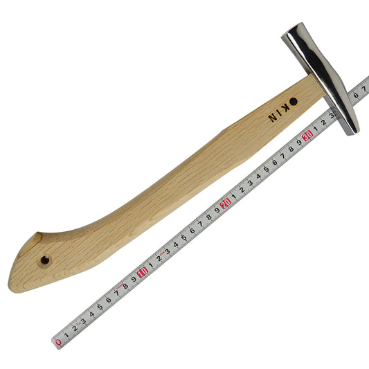 Marukin Sheet Metal Hammer, Stainless Burikiya 21mm, Straight, 350mm