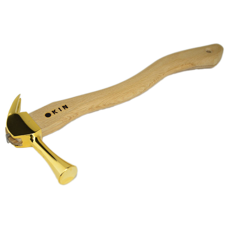 Marukin Kariwaku Hammer, Gold, Smooth Face, Small Head, Wave-Curve, 350mm