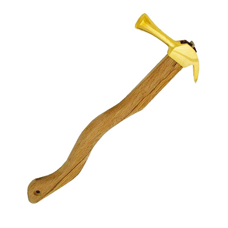 Marukin Kariwaku Hammer, Gold, Milled Face, Medium Head, Wave-Curve, 450mm