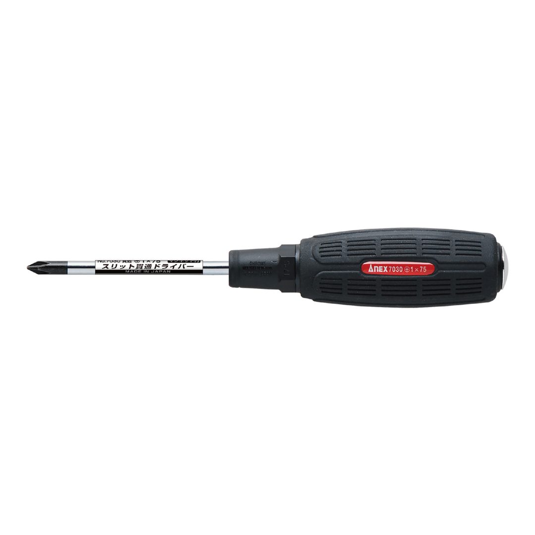 Anex Slit Screwdriver Punch-Through Type +1x75 7030