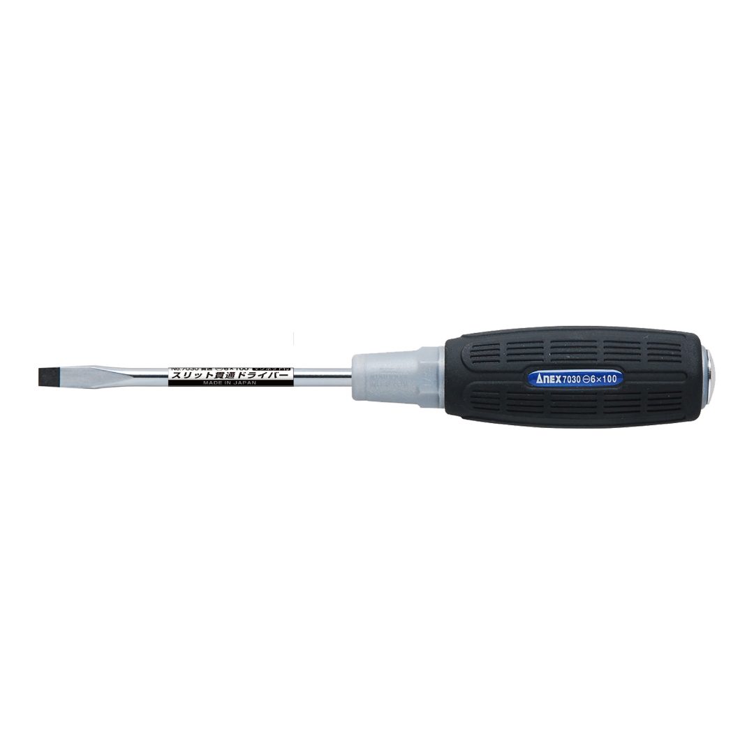 Anex Slit Screwdriver Punch-Through Type -6x100 7030
