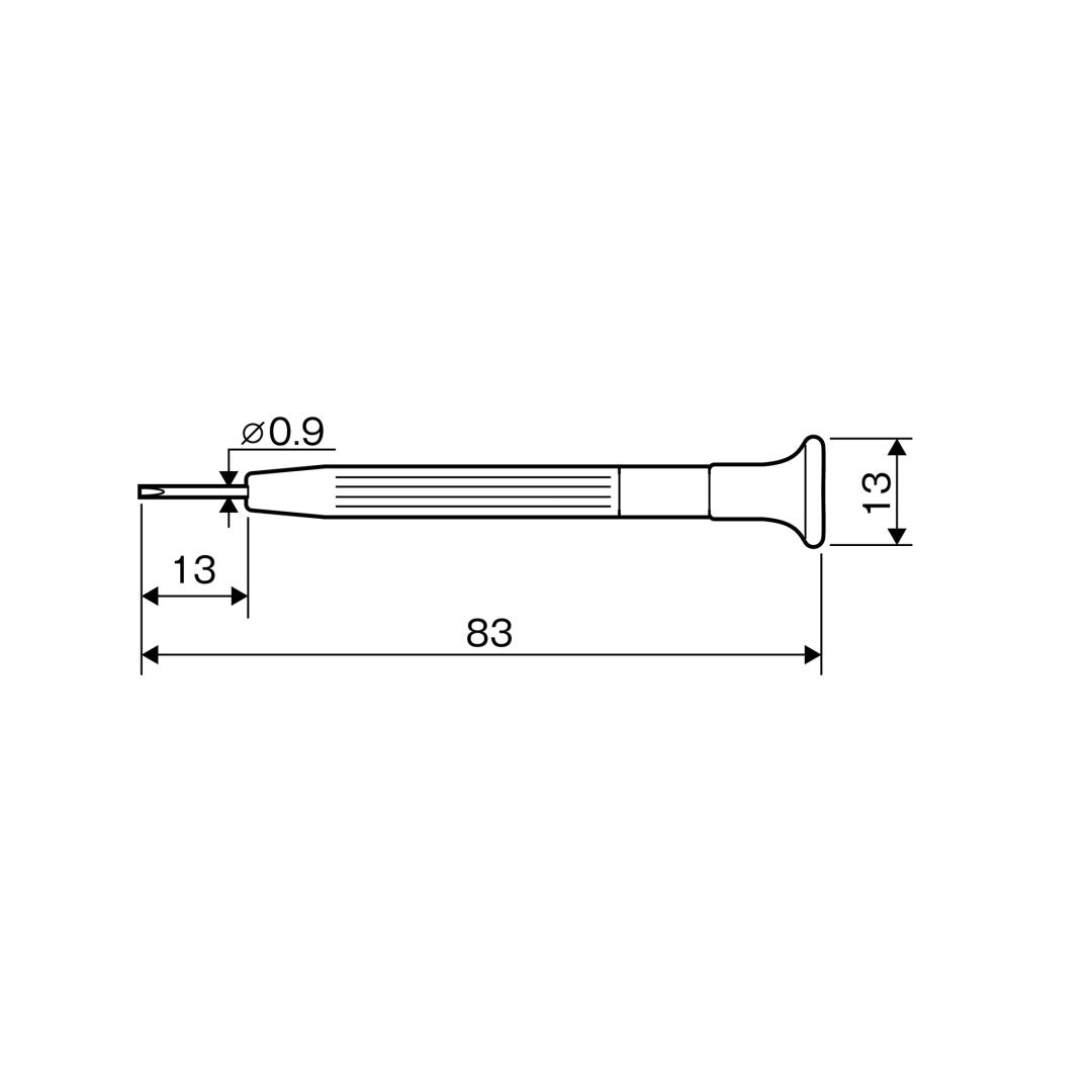 Anex Precision Screwdriver -0.9 70