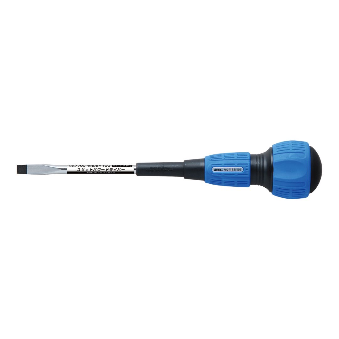 Anex Slit Power Screwdriver Electrician/Regular Type -5.5x100 7700