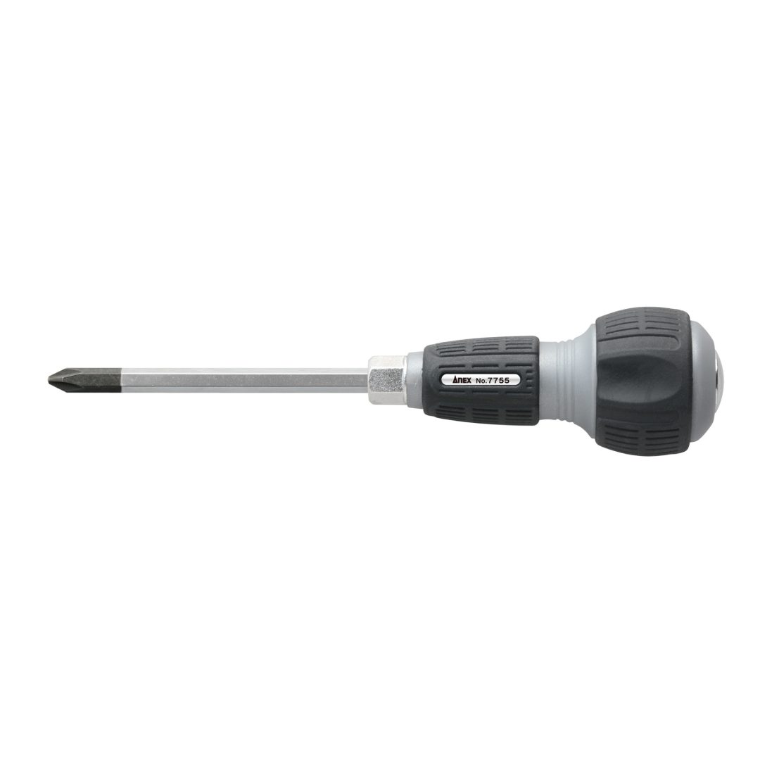 Anex Hammer-Impact Interchangeable Screwdriver with Bolster +2 7755-P2