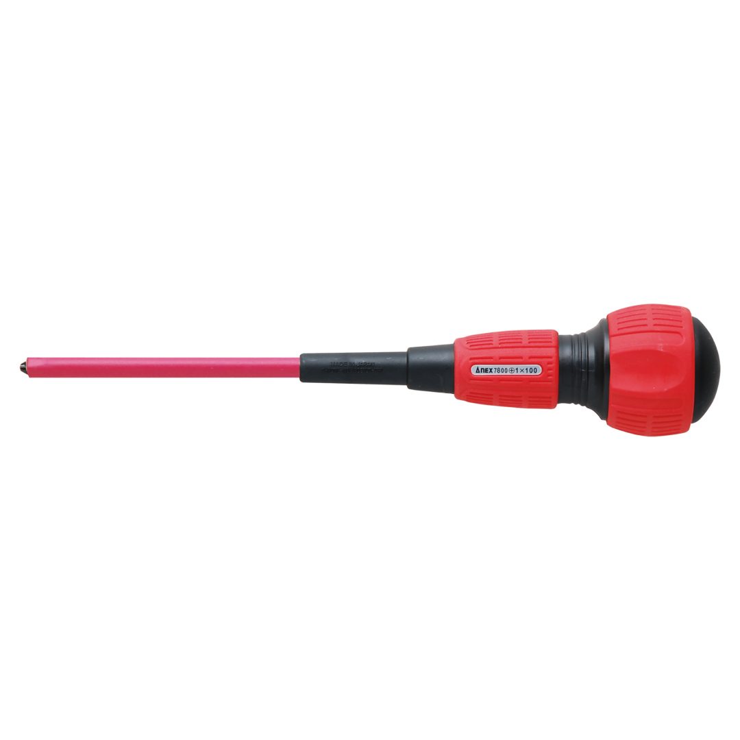 Anex Short-Circuit-Proof Insulated Screwdriver Electrician Type +1x100 7800