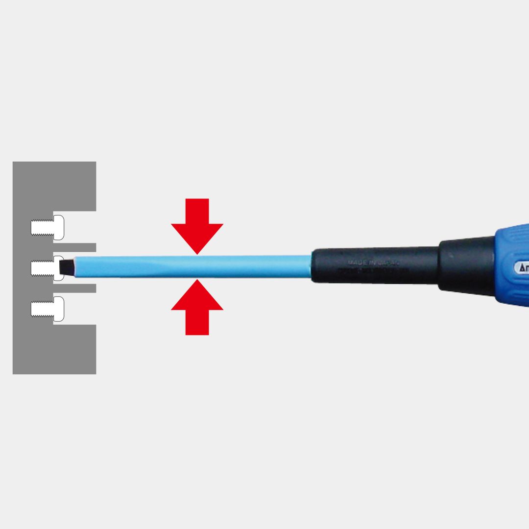 Anex Short-Circuit-Proof Insulated Screwdriver Electrician Type -6x200 7800