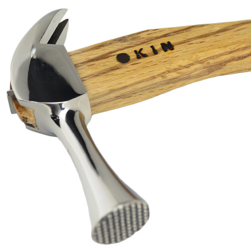 Marukin Kariwaku Hammer, Silver, Milled Face, Small Head, Square Wave-Curve, 350mm