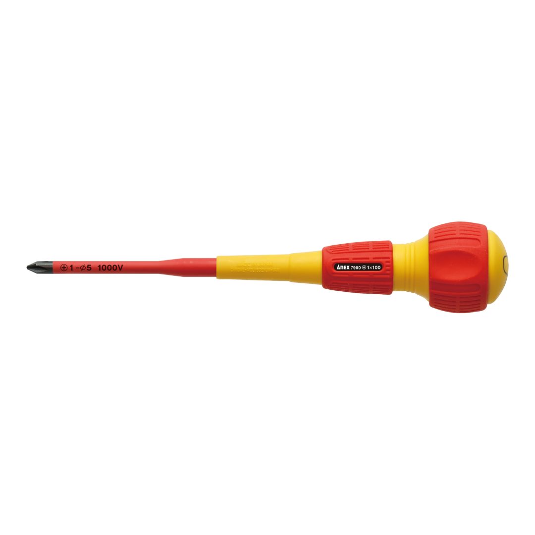 Anex Slim Insulated Screwdriver +1x100 7900
