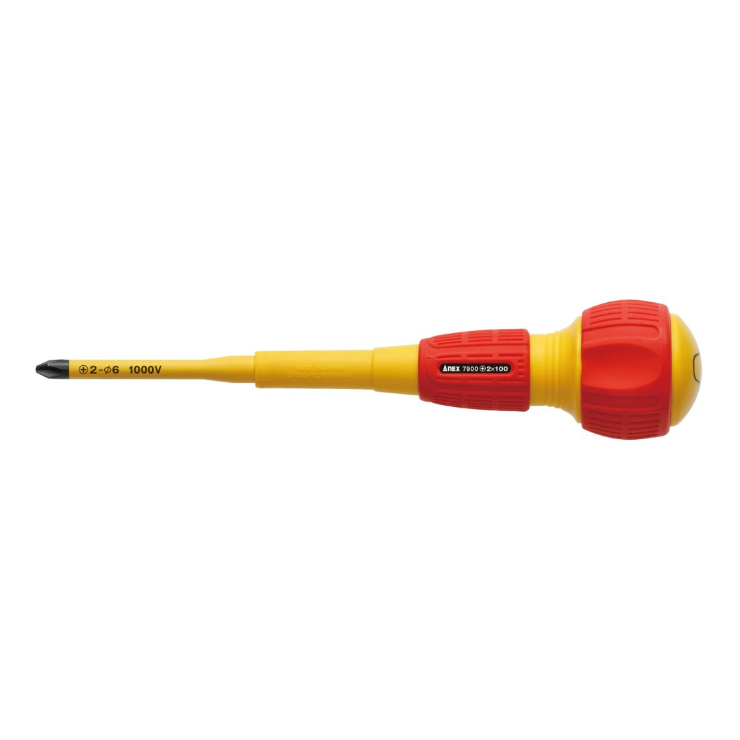 Anex Slim Insulated Screwdriver +2x100 7900