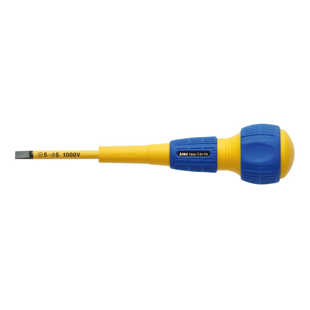 Anex Slim Insulated Screwdriver -5x75 7900