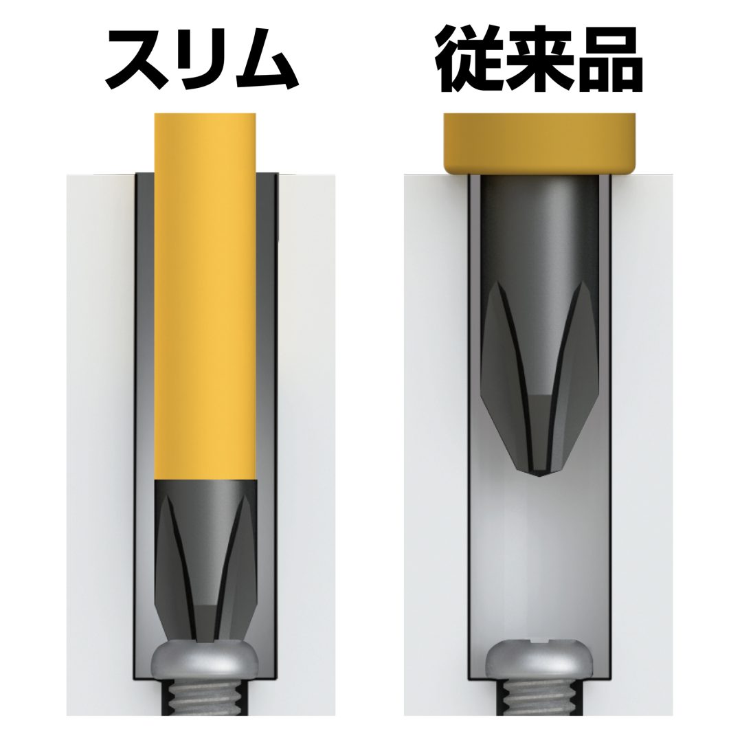 Anex Slim Insulated Screwdriver Slim Shaft Type +2x150 7920