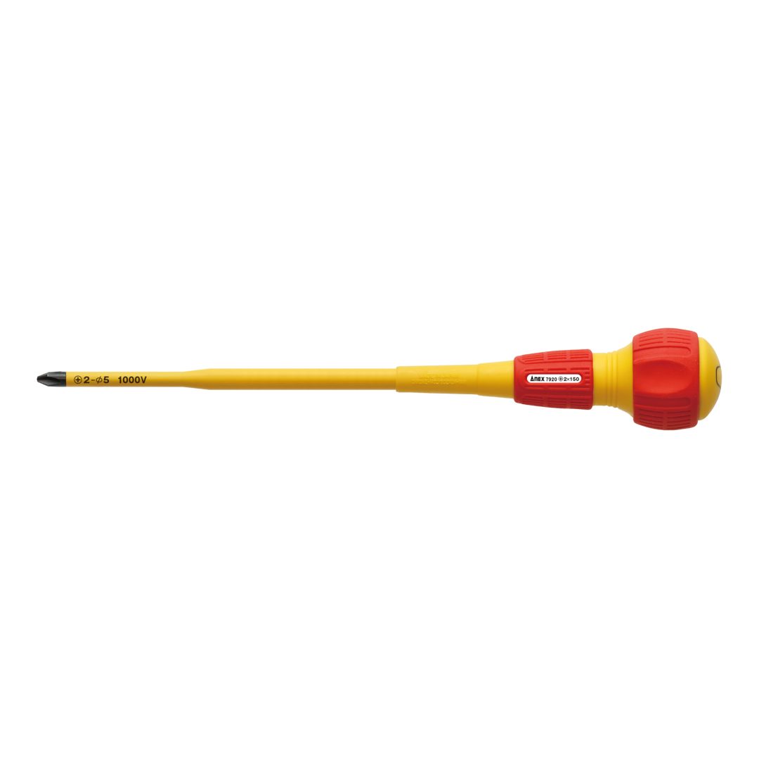 Anex Slim Insulated Screwdriver Slim Shaft Type +2x150 7920