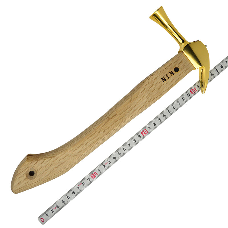 Marukin Kariwaku Hammer, Gold, Smooth Face, Small Head, Straight, 350mm