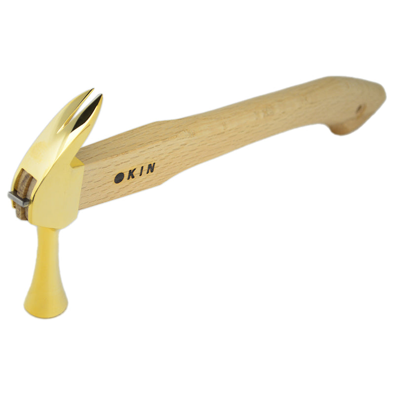 Marukin Kariwaku Hammer, Gold, Milled Face, Small Head, Straight, 350mm