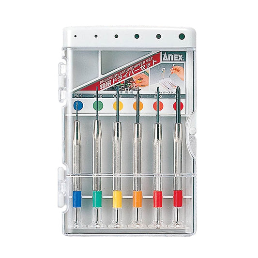 Anex Precision Screwdriver Set -/+ 6-piece 800