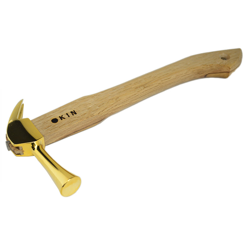 Marukin Kariwaku Hammer, Gold, Smooth Face, Small Head, Straight, 350mm