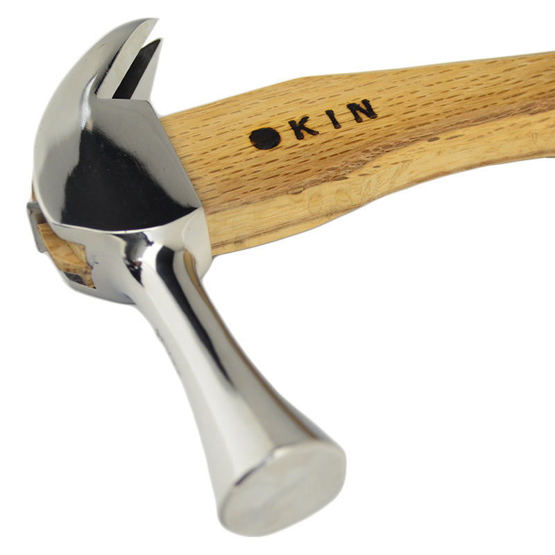 Marukin Kariwaku Hammer, Silver, Smooth Face, Small Head, Square Wave-Curve, 350mm