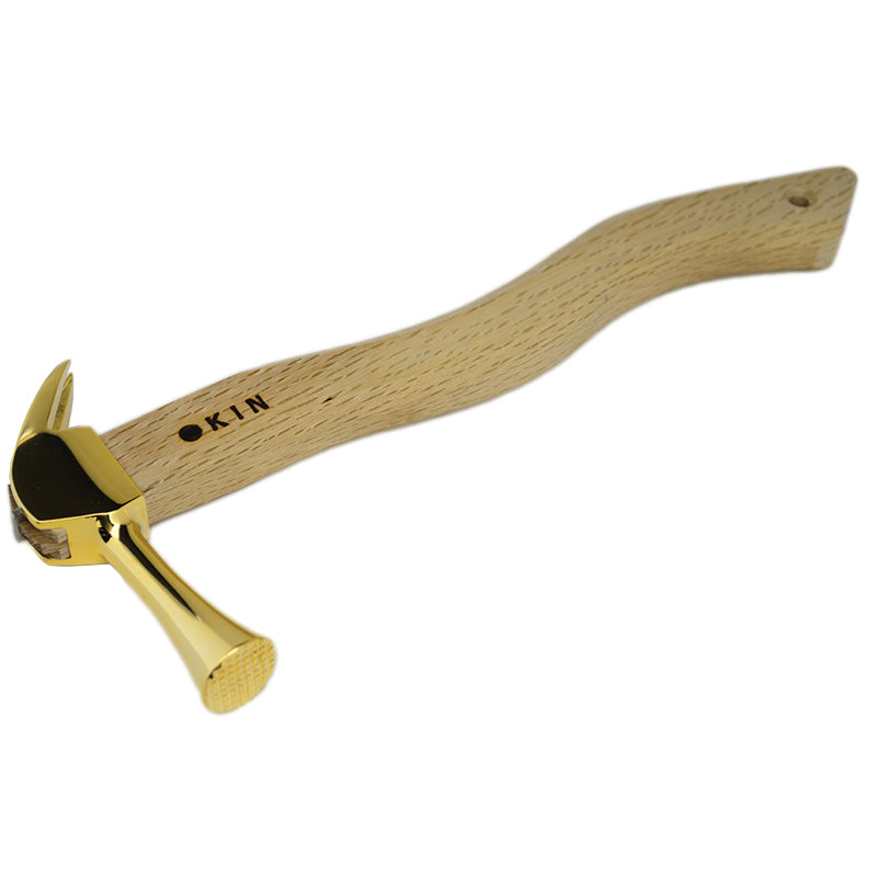 Marukin Kariwaku Hammer, Gold, Milled Face, Small Head, Square Wave-Curve, 350mm