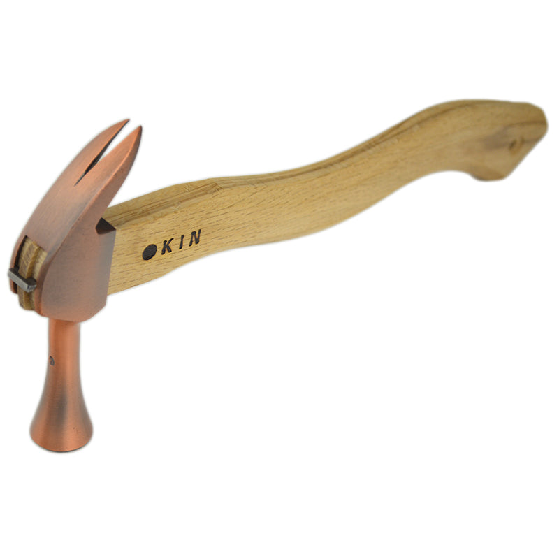 Marukin Kariwaku Hammer, Copper, Milled Face, Small Head, Square Wave-Curve, 350mm
