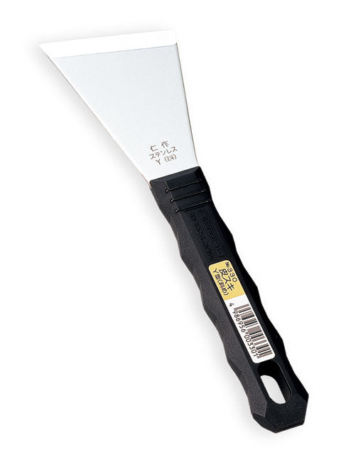 Nisaku Stainless Steel Paint Scraper, Y-Type, Angled Blade No.330