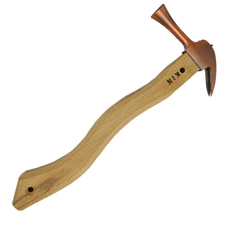 Marukin Kariwaku Hammer, Copper, Milled Face, Small Head, Square Wave-Curve, 350mm
