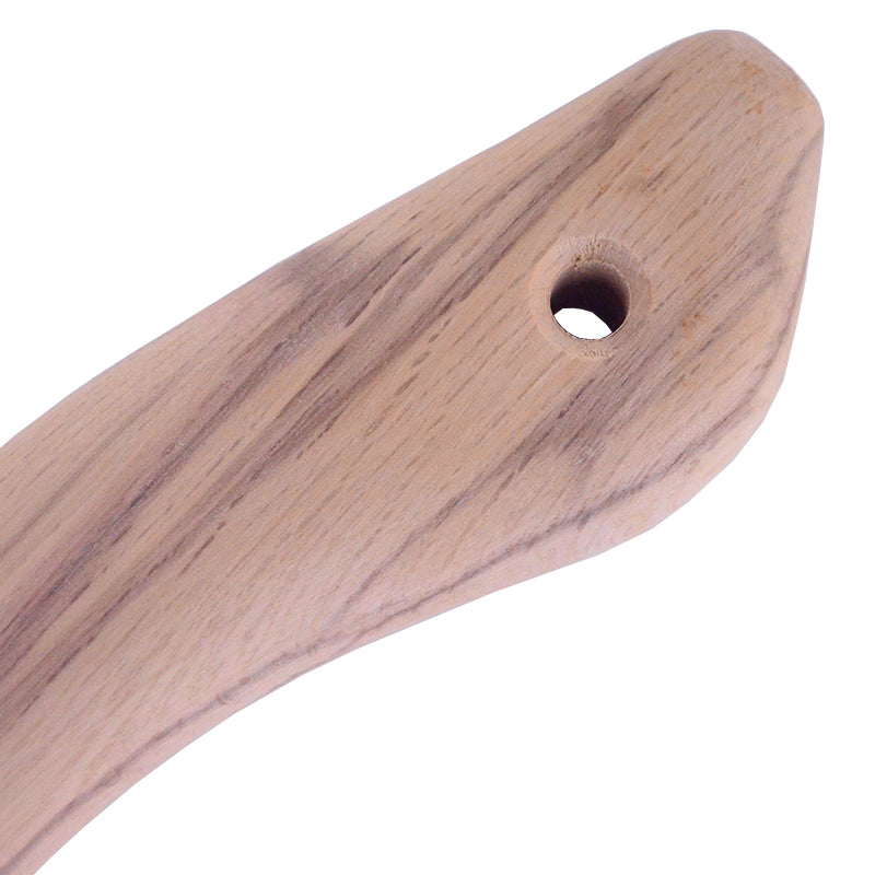 Marukin Oak Gennou Handle, Wave-Curve, 350mm, Eye 10x24mm